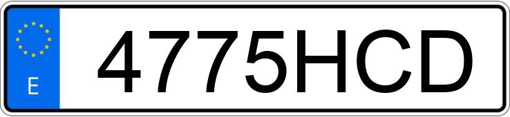 Registreringsnummeret 4775HCD har NISSAN QASHQAI