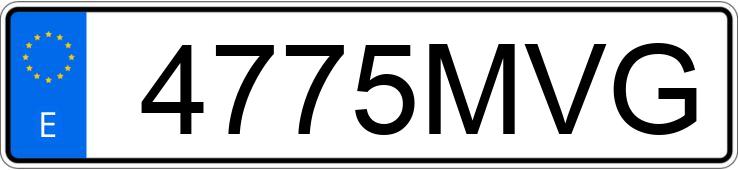 Numer rejestracyjny 4775MVG posiada PEUGEOT BOXER