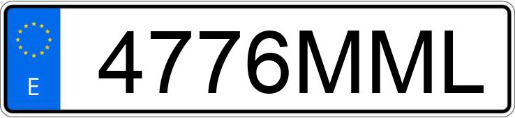 Numer rejestracyjny 4776MML posiada BMW X5
