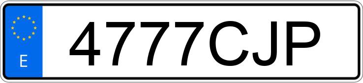 Numer rejestracyjny 4777CJP posiada BMW SERIE 5