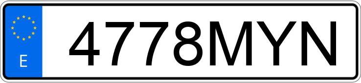 Numer rejestracyjny 4778MYN posiada DACIA SANDERO