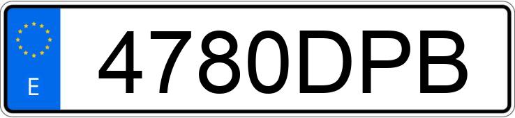 Numer rejestracyjny 4780DPB posiada FIAT PUNTO