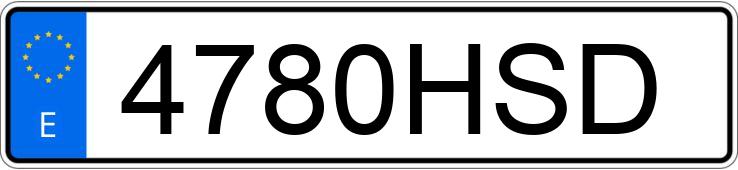 Numer rejestracyjny 4780HSD posiada VOLKSWAGEN POLO