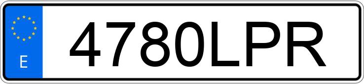 Numer rejestracyjny 4780LPR posiada NISSAN QASHQAI