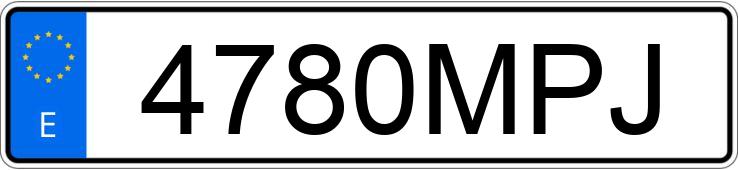 Numer rejestracyjny 4780MPJ posiada MERCEDES CLE (236)