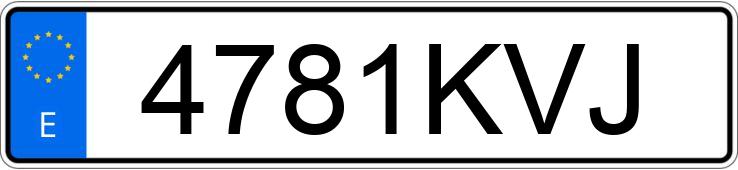 Numer rejestracyjny 4781KVJ posiada HYUNDAI TUCSON