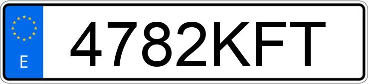 Numer rejestracyjny 4782KFT posiada BMW X1