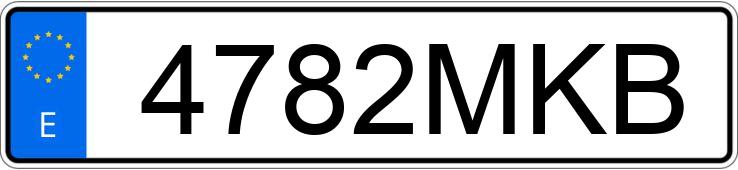 Numer rejestracyjny 4782MKB posiada HONDA HR-V