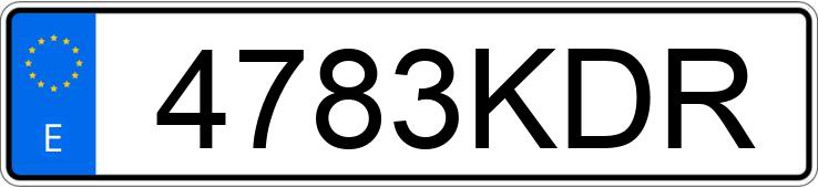 Numer rejestracyjny 4783KDR posiada BMW X5