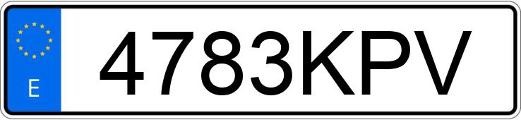 Numer rejestracyjny 4783KPV posiada FERRARI 488