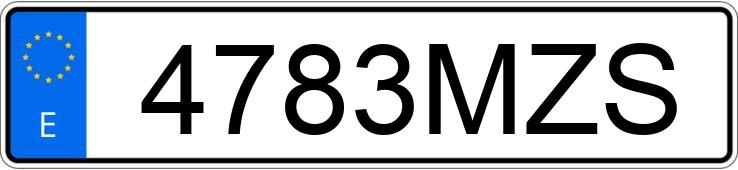 Numer rejestracyjny 4783MZS posiada VOLKSWAGEN T-CROSS