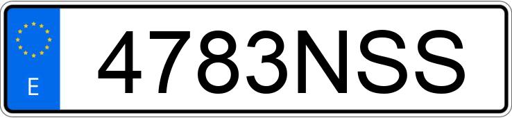 Numer rejestracyjny 4783NSS posiada EBRO S400