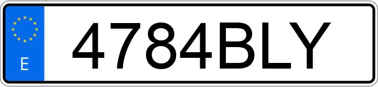 Numer rejestracyjny 4784BLY posiada OPEL CORSA