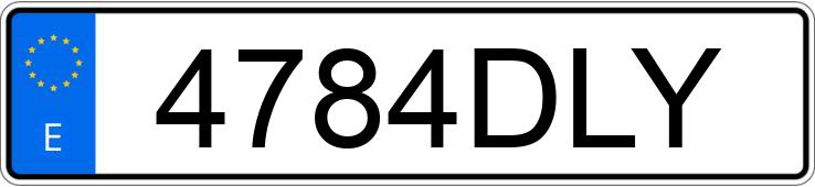 Numer rejestracyjny 4784DLY posiada OPEL MERIVA Numer rejestracyjny 4784DLY posiada OPEL MERIVA