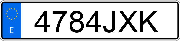 Numer rejestracyjny 4784JXK posiada BMW SERIE 4