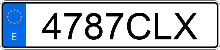 Numer rejestracyjny 4787CLX posiada RENAULT CLIO