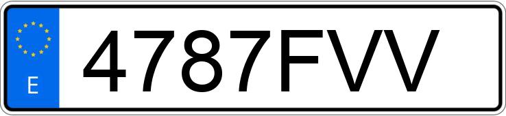 Numer rejestracyjny 4787FVV posiada CITROEN C3 PLURIEL