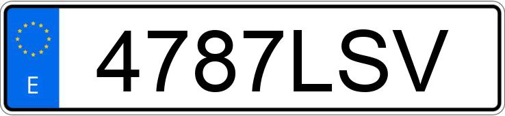 Numer rejestracyjny 4787LSV posiada MERCEDES E (213)