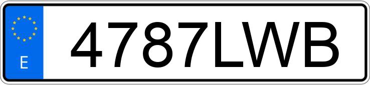 Numer rejestracyjny 4787LWB posiada PEUGEOT 2008