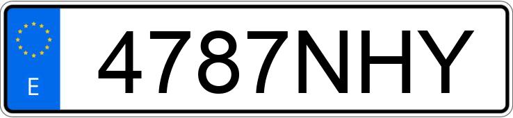 Numer rejestracyjny 4787NHY posiada RENAULT CLIO