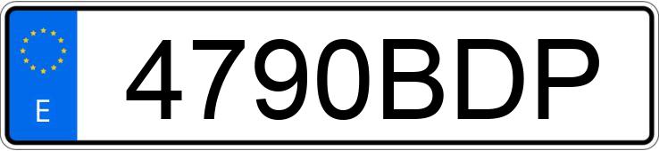 Numer rejestracyjny 4790BDP posiada BMW SERIE 5