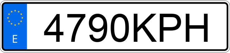 Numer rejestracyjny 4790KPH posiada RENAULT C