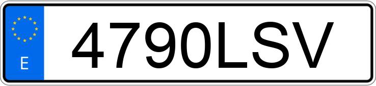 Numer rejestracyjny 4790LSV posiada KIA RIO