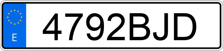 Registreringsnummeret 4792BJD har VOLKSWAGEN LT