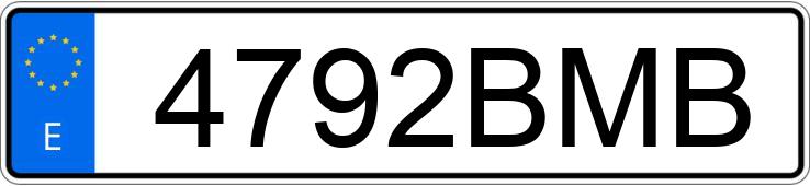 Il numero di registrazione 4792BMB ha LANCIA LYBRA