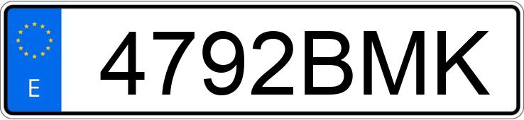 Numer rejestracyjny 4792BMK posiada SEAT LEON