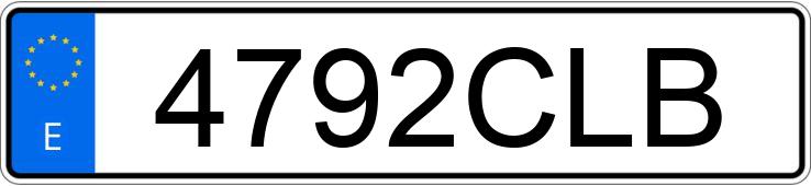 Numer rejestracyjny 4792CLB posiada SEAT IBIZA