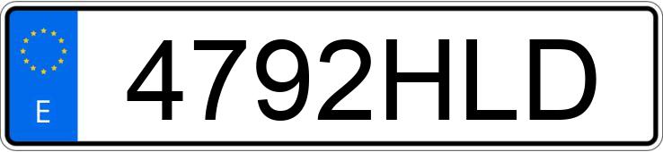 O número de registro 4792HLD tem SEAT IBIZA ST STYLE 1.6 TDI 105