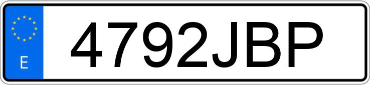 Numer rejestracyjny 4792JBP posiada OPEL CORSA