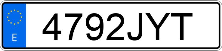 Numer rejestracyjny 4792JYT posiada VOLVO C70