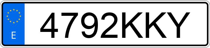 Numer rejestracyjny 4792KKY posiada FORD TRANSIT Numer rejestracyjny 4792KKY posiada FORD TRANSIT