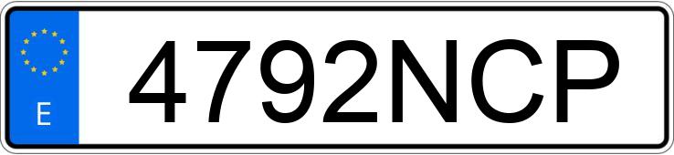 Numer rejestracyjny 4792NCP posiada NISSAN X-TRAIL
