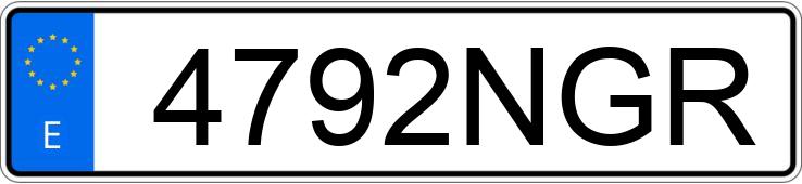 Numer rejestracyjny 4792NGR posiada BMW X2