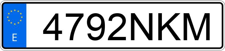 Numer rejestracyjny 4792NKM posiada BMW SERIE 3