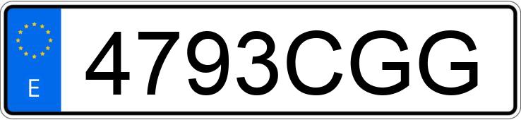 Numer rejestracyjny 4793CGG posiada HONDA CR-V