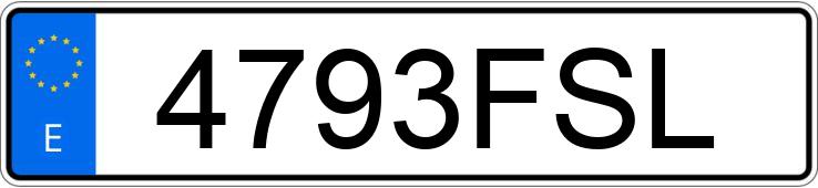 Numer rejestracyjny 4793FSL posiada BMW SERIE 3