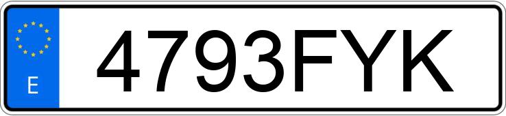 Numer rejestracyjny 4793FYK posiada AUDI A3 SPORTBACK Numer rejestracyjny 4793FYK posiada AUDI A3 SPORTBACK