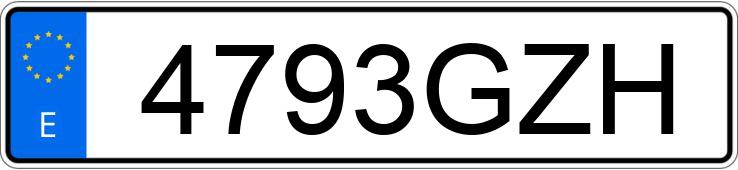 Numer rejestracyjny 4793GZH posiada MERCEDES VITO