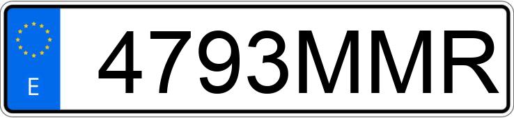 Numer rejestracyjny 4793MMR posiada KTM RC