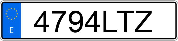 Numer rejestracyjny 4794LTZ posiada FIAT 500 Numer rejestracyjny 4794LTZ posiada FIAT 500