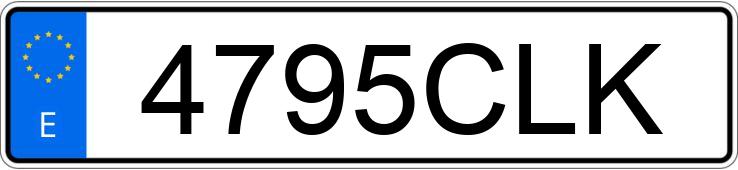 Numer rejestracyjny 4795CLK posiada RENAULT KANGOO