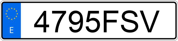 Numer rejestracyjny 4795FSV posiada OPEL ASTRA