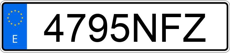 Numer rejestracyjny 4795NFZ posiada SEAT LEON