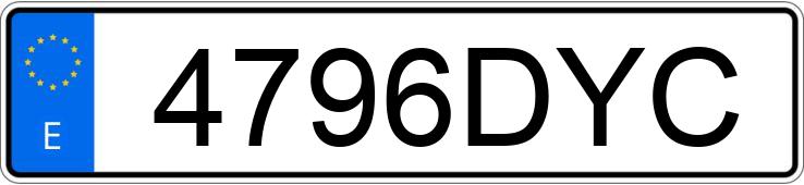 Numer rejestracyjny 4796DYC posiada AUDI A4