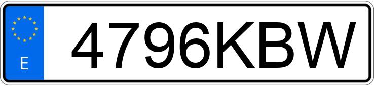 Numer rejestracyjny 4796KBW posiada NISSAN PULSAR