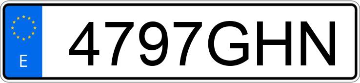 Numer rejestracyjny 4797GHN posiada RENAULT GRAND KANGOO